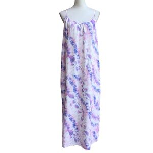 Jasmine + Ginger Pink Tye Dye Slip Dress NEW